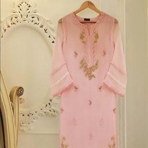 ❣️SOLD - Agha Noor Designer Pure Chiffon Kurta - Large